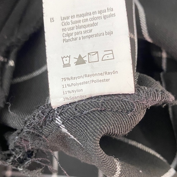 Streetwear Society Black and White Check Leggings - Picture 10 of 10